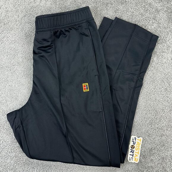 Nike Tennis Track Pants Mens XL Standard Fit DC6021-010 Polyester Gym Joggers - Picture 1 of 14